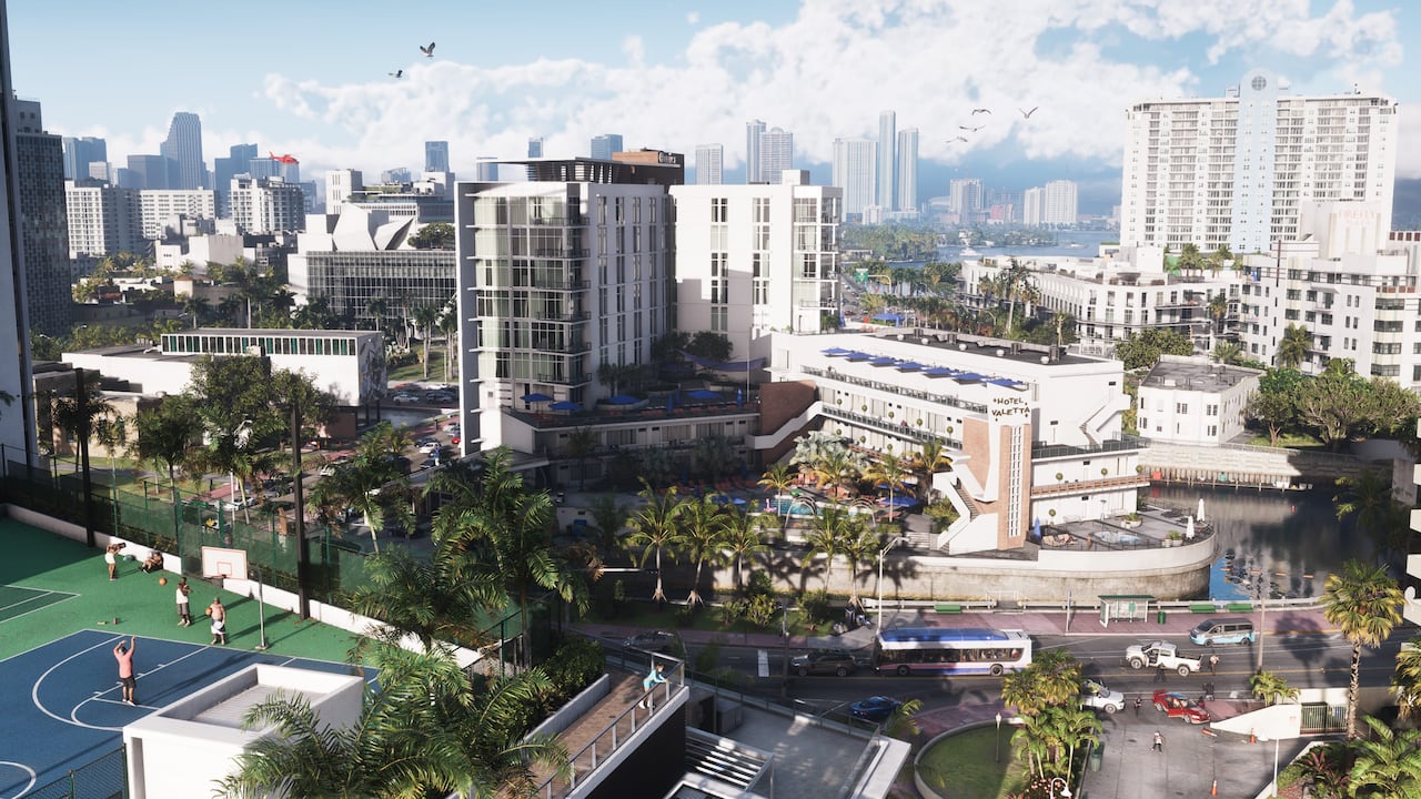 Vice City skyline and waterfront