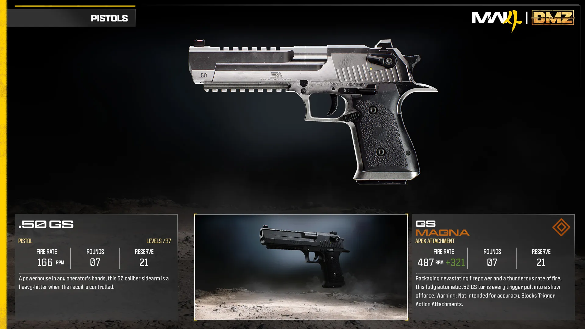 .50 GS base weapon