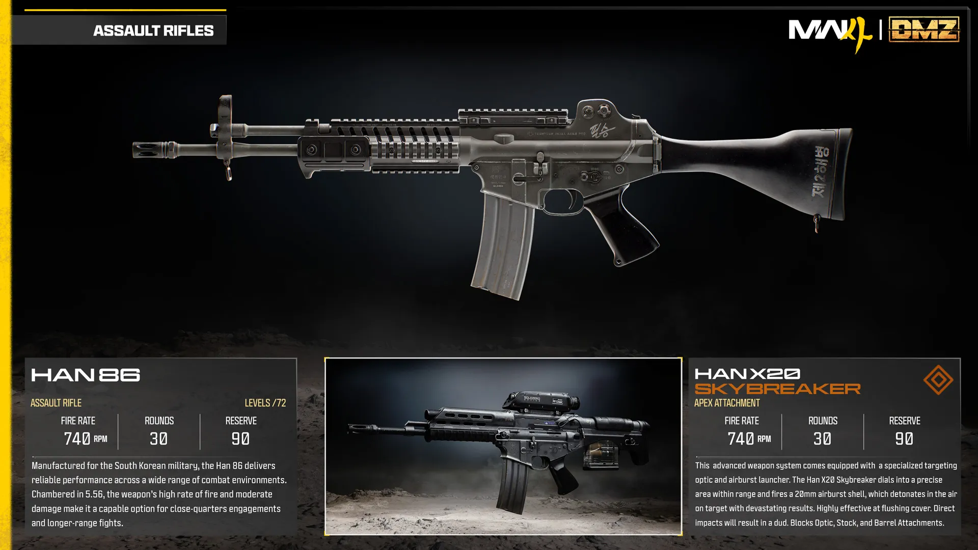 Han 86 base weapon