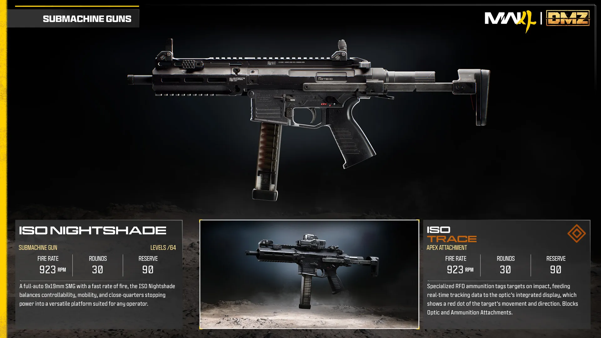 ISO Nightshade base weapon