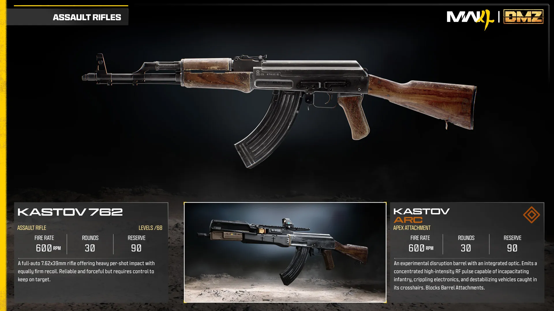 Kastov 762 base weapon