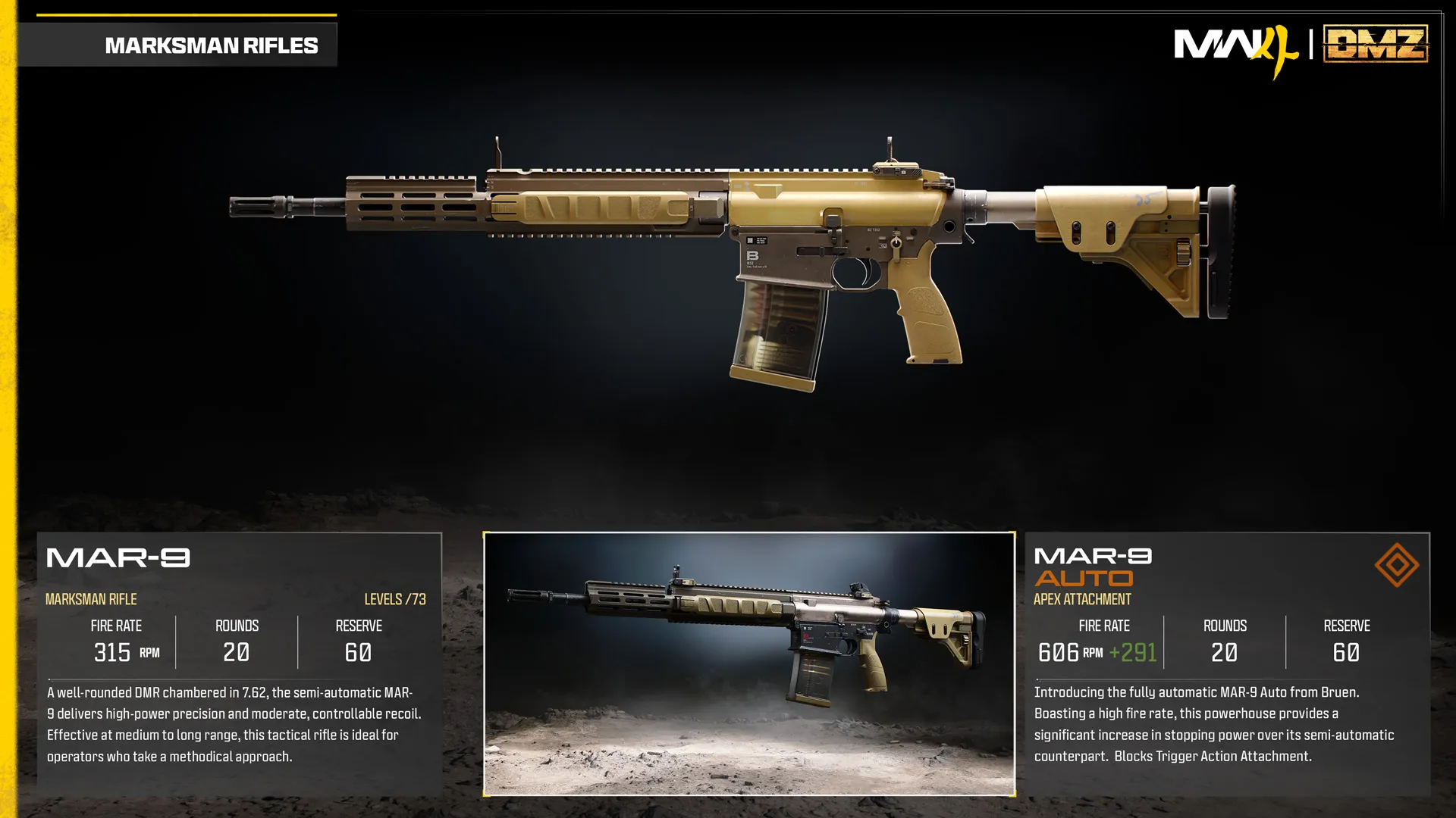 MAR-9 base weapon