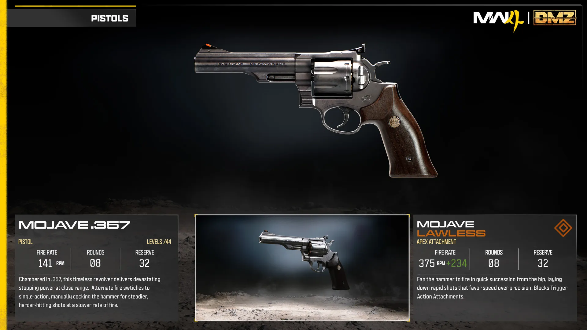 Mojave .357 base weapon