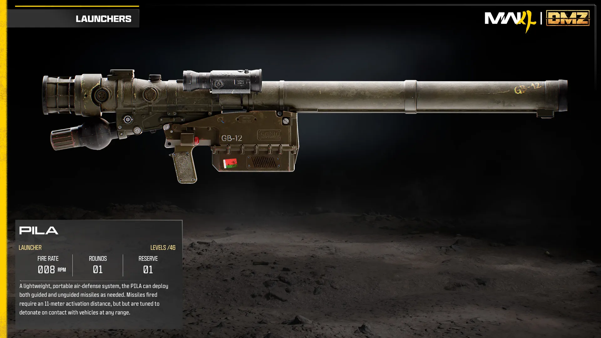 PILA base weapon