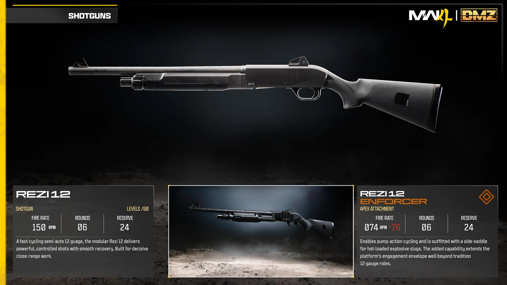 Rezi 12 base weapon