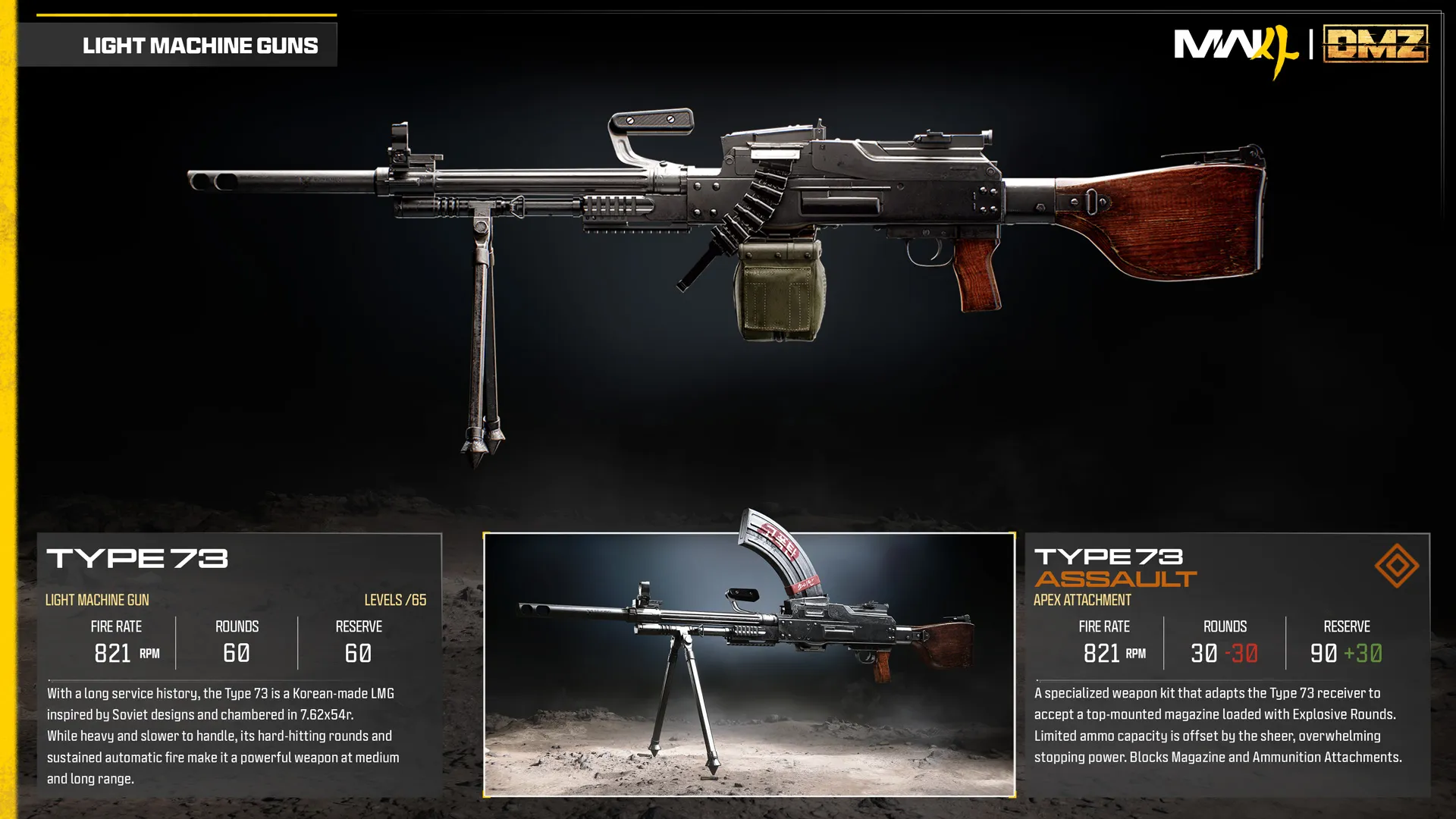 Type 73 base weapon